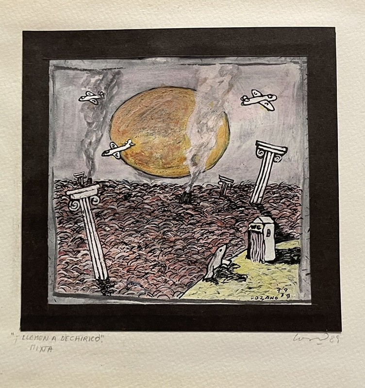 Walter Lozano Buenos Aires Argentina Signed Dated 1989 Gorgio De Chirico