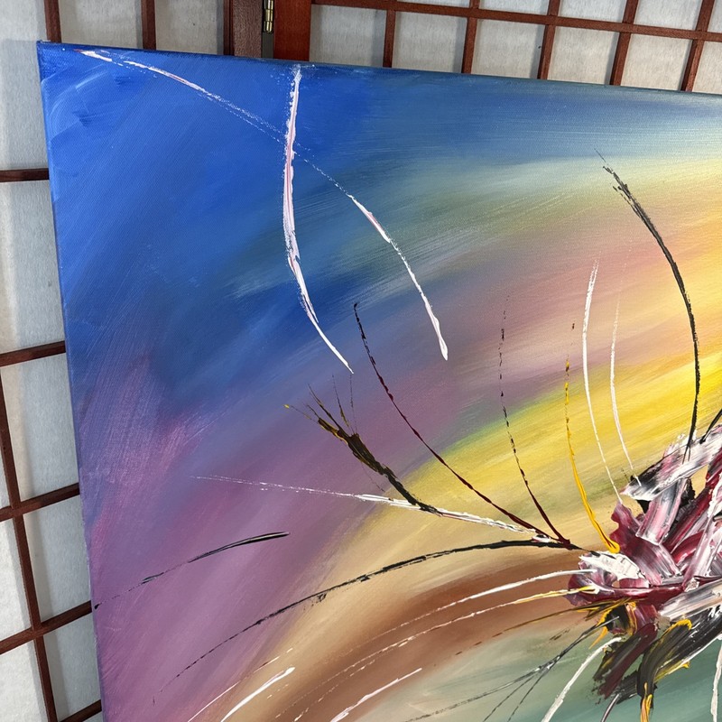 original abstract art acrylic painting on canvas By Artist Wall Decor 30x40 gallery