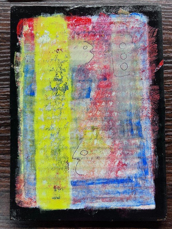 e9Art 5×7 ‘in the city you can’t remember your name’ outsider folk art brut