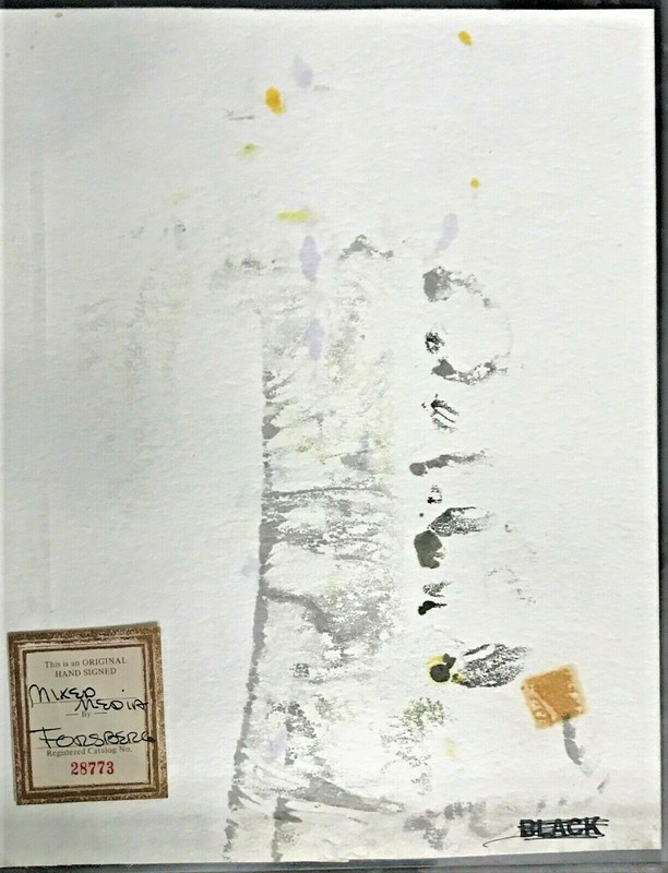 JIM FORSBERG Original Signed Jester Mixed Media Watercolor Portrait Painting gallery
