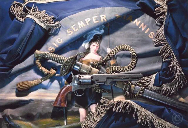 Sic Semper Tyrannis – By John Paul Strain – Signed Exec.Canvas Giclee – New!