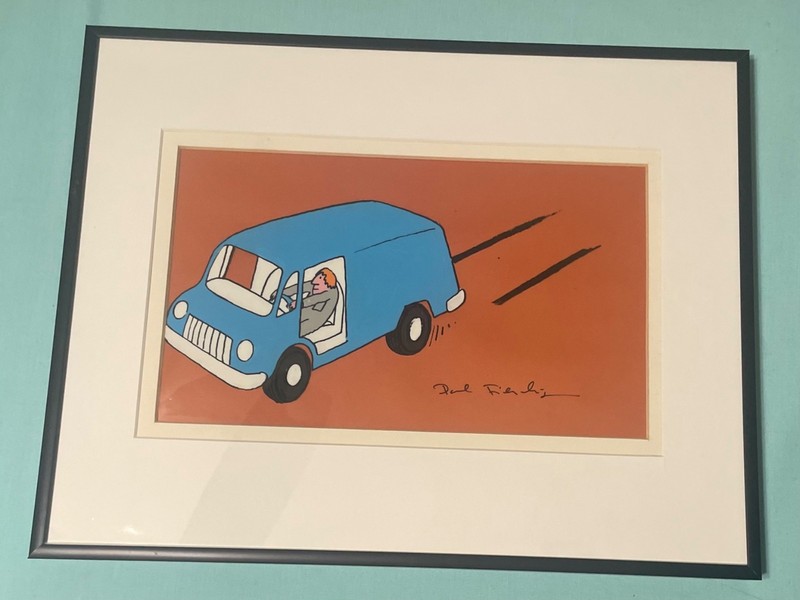 Paul Fierlinger animator painting, » Cel Art #15″