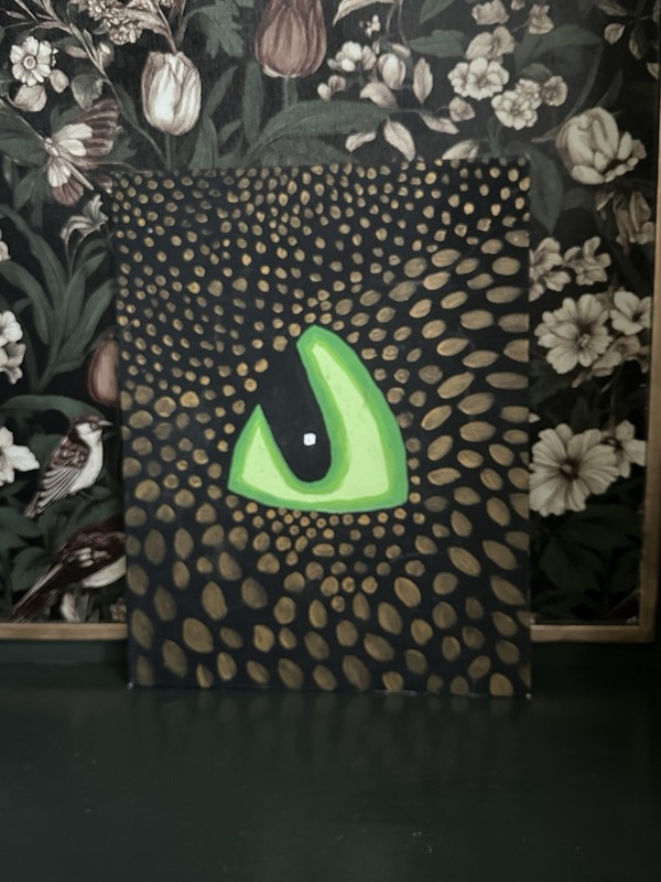 Dragon Eye Acrylic Anime Artwork By Rachel Ire