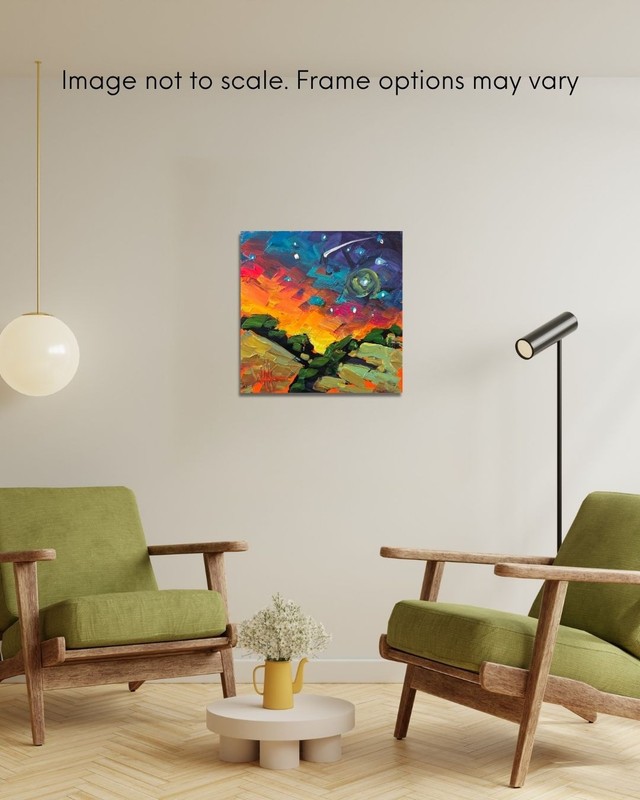 Contemporary Impressionism Art Small Original Signed Painting Colorful Hawkins gallery