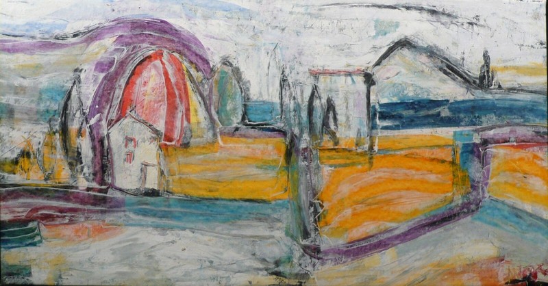 XXL – art milling oil/LW 80×150 cm abstract art academy Stuttgart Düsseldorf