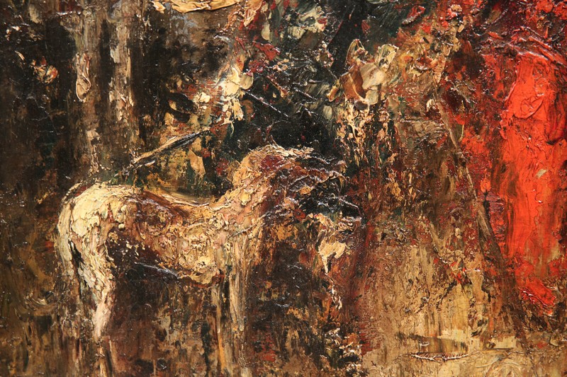 19th Century French Expressionism Painting Adolphe Monticelli Mascaraed Party gallery