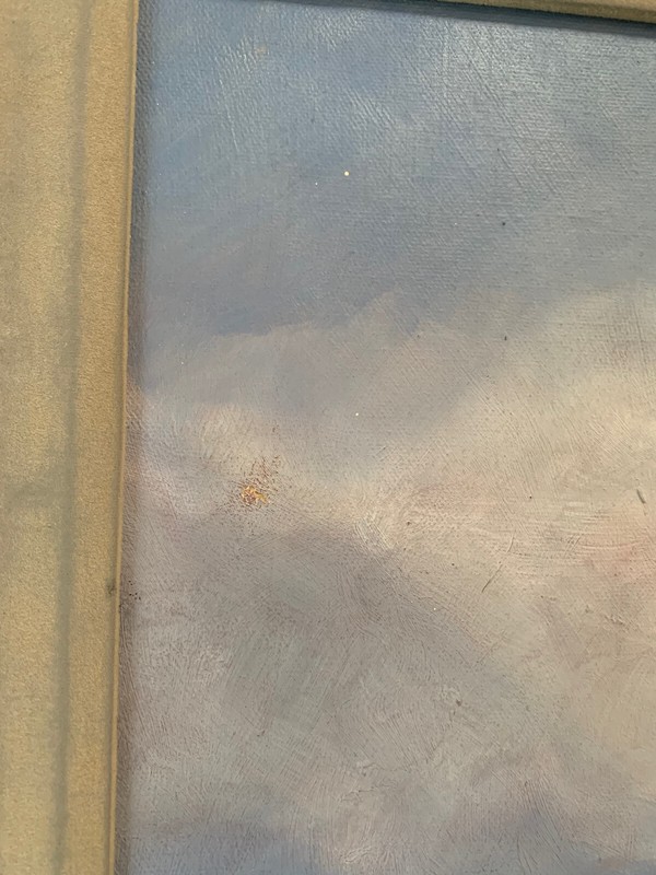Oil Painting Mountain Landscape Dallas Texas Artist E A Smith Moonscape gallery