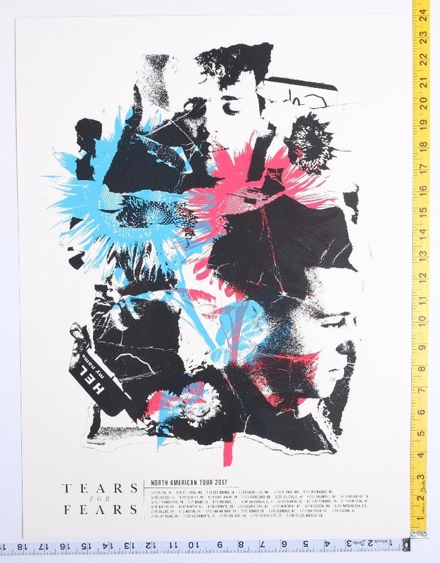 Tears For Fears – North American Tour 2017 Poster – 2017 – New – Art
