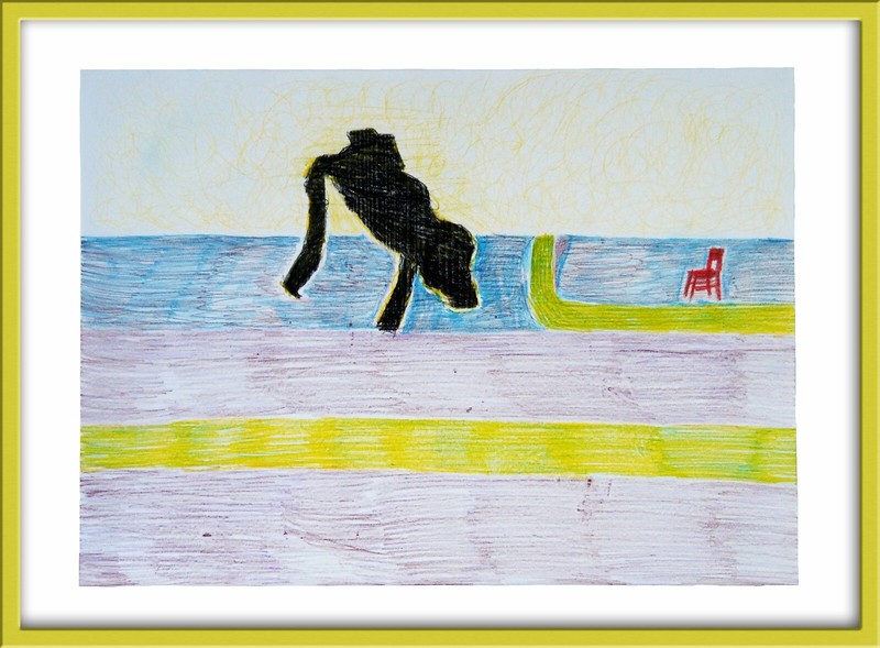 «Reality in itself… – Look Again» / Framed Drawing / Framed Drawing