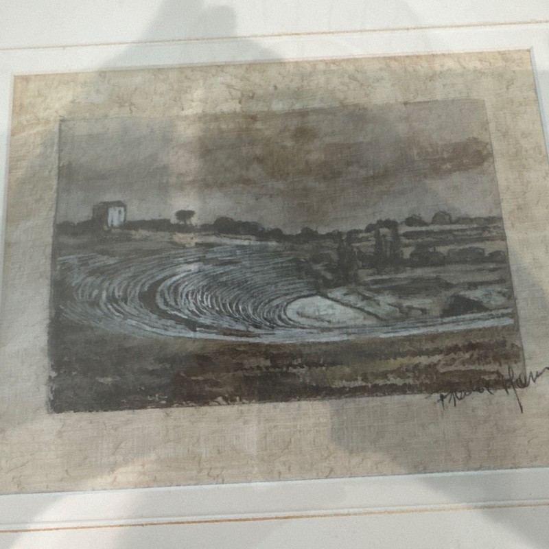 Cedric Hodgson Watercolor "Tom Parkers Dairy Fareham Hants” 1908 gallery