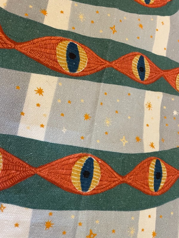 Native American Fabric Cloth - Hangable Art w/Snakes - Mint Condition gallery