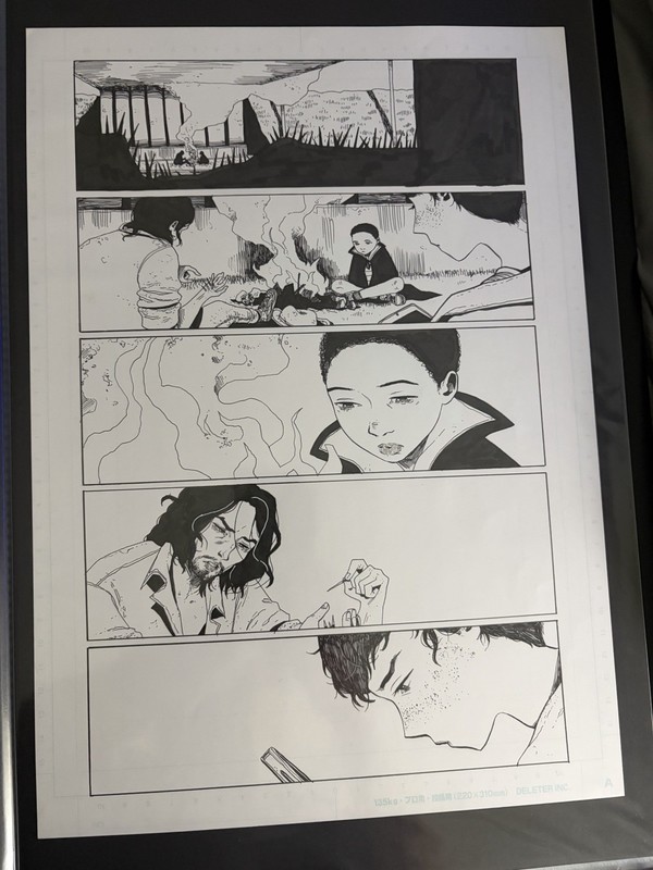 Original Interior Comic Art For RAIN By Zoe Thorogood.