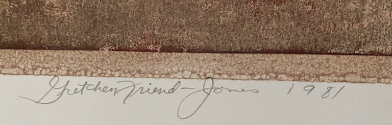 1981 artist GRETCHEN FRIEND-JONES Mixed Media PAINTING artwork “Acts of Choice” gallery