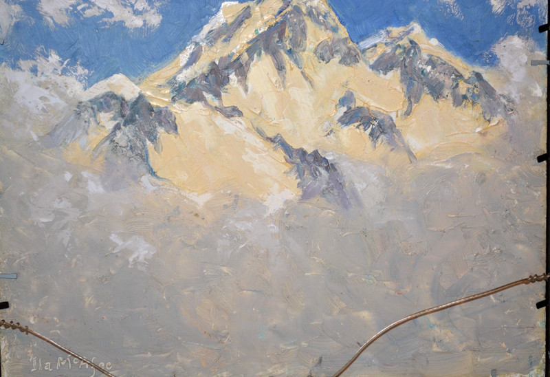 New Mexico community landscape scene by Taos artist Ila McAfee (1897 - 1095) gallery