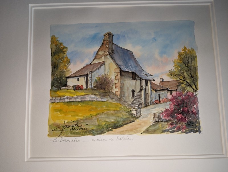 DANIEL CAMBIER SIGNED ORIGINAL WATERCOLOR unframed