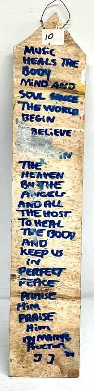 Was 150--NOW $120 - "GRACE" -- FOUND WOOD - 4" x 24" - MARY PROCTOR (#10) gallery