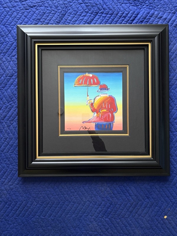 Peter Max “ Umbrella Man “ Original Serigraph Hand Signed