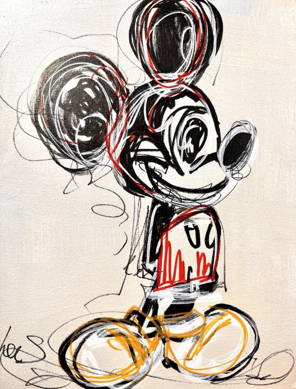 SAMATOWIC Cartoon Mouse 11x14 Handmade Original Signed Kids Fun Wall Art 276 gallery