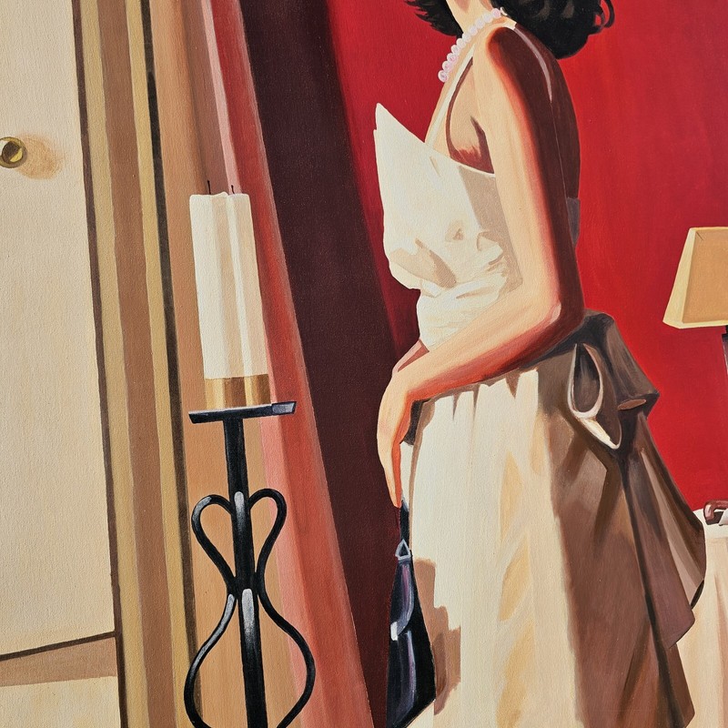 Jack Vettriano 'One Moment In Time' Painting Reproduction ? 5ftx4ft Vintage Huge gallery