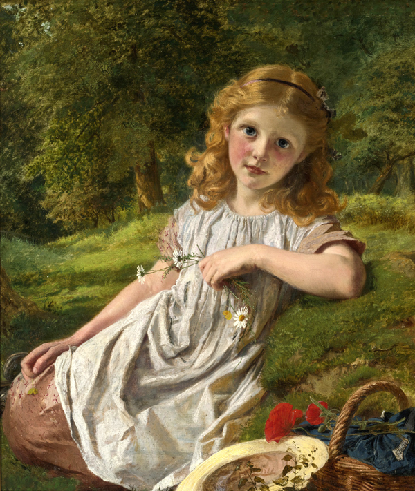 Blonde girl portrait Oil painting Giclee Art Printed on canvas L1101