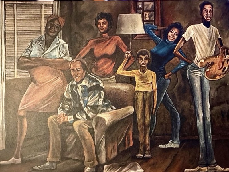 Ernie Barnes The Sugar Shack 18×24 Canvas Print African American Art