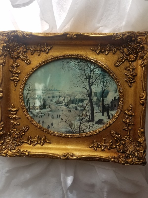 Winter Landscape With A Bird Trap Pieter Brueghel The Younger Print On Tile