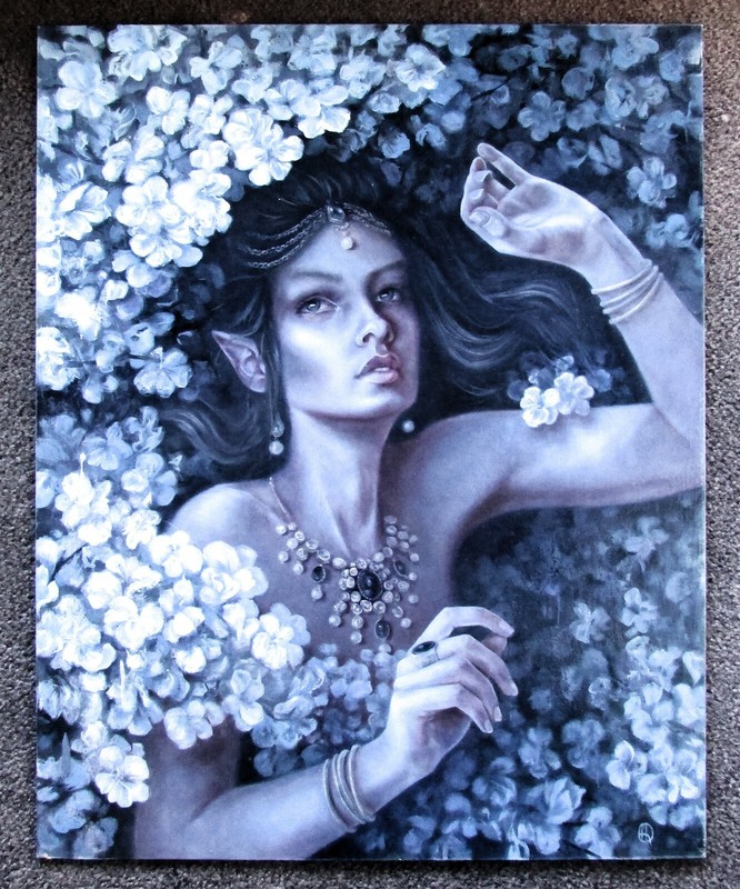 HILARY CLARCQ PAINTING ELF PRINCESS