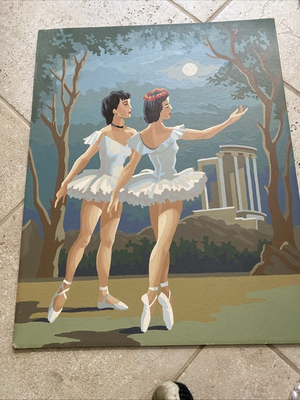 Ballerina 16x20 Paintings Lot Of 2 Unframed gallery