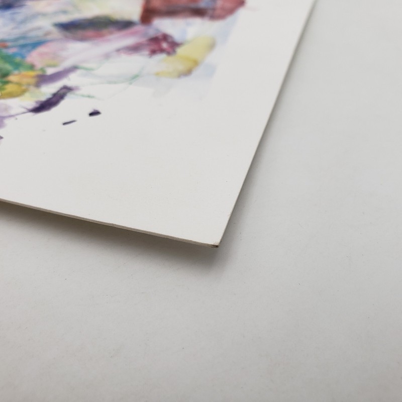 Small Abstract Painting on Thick Paper Unsigned ( Robert Neil Vaughn Jr ) gallery