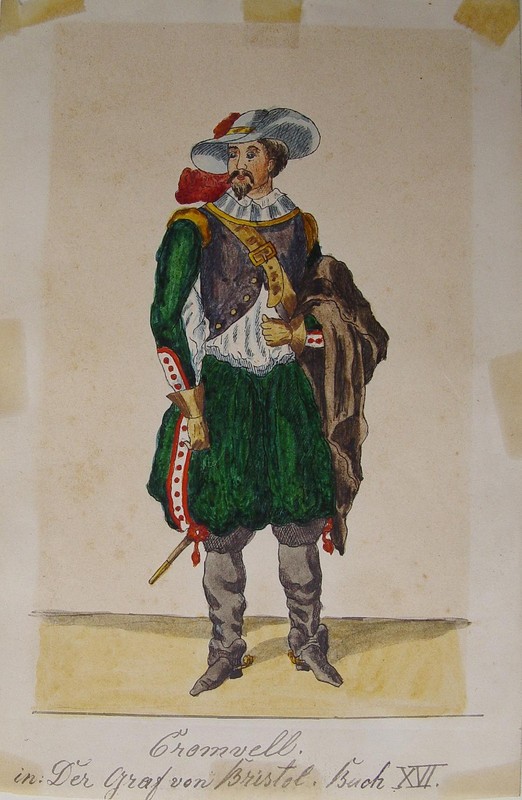 Oliver Cromwell Shakespeare Wolsey Heinrich VIII Theater Bristol Kostüm Stiefel
