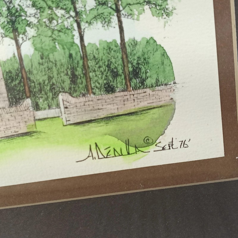 AP Dedula Hand Painted The Capitol Williamsburg Virginia Scenic America Art gallery