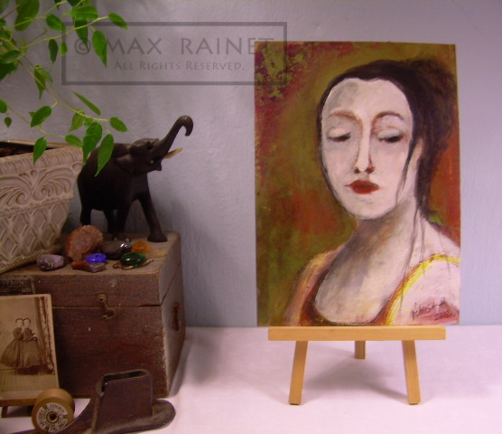 IMPRESSIONIST A Lady ~ Love Lost = Original OIL PAINTING = Cathy Peterson = 2012 gallery