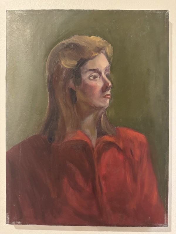 Vintage “TheNot Impressed” Woman Portrait Oil Painting Figure Study 12×16 Canvas