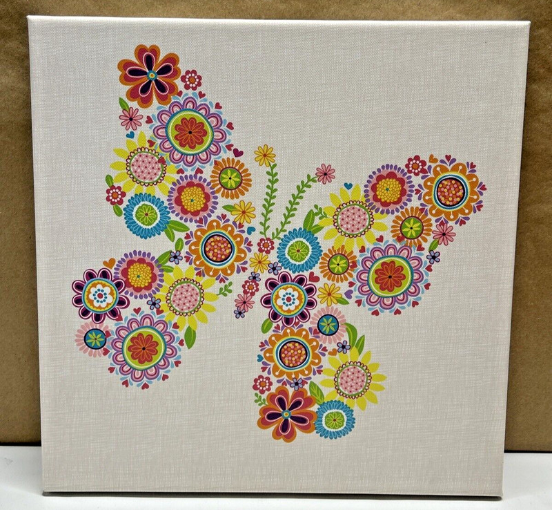 Canvas Art Josephine Kimberling 2014 Oopsy Daisy Floral Colorful Decor Butterfly