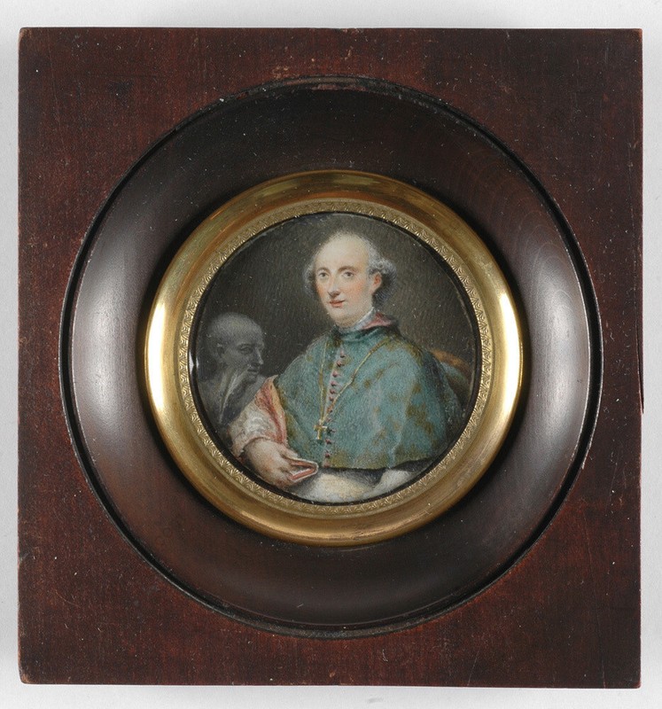 School of Turin «Portrait of a priest», fine miniature, 1790s (m)