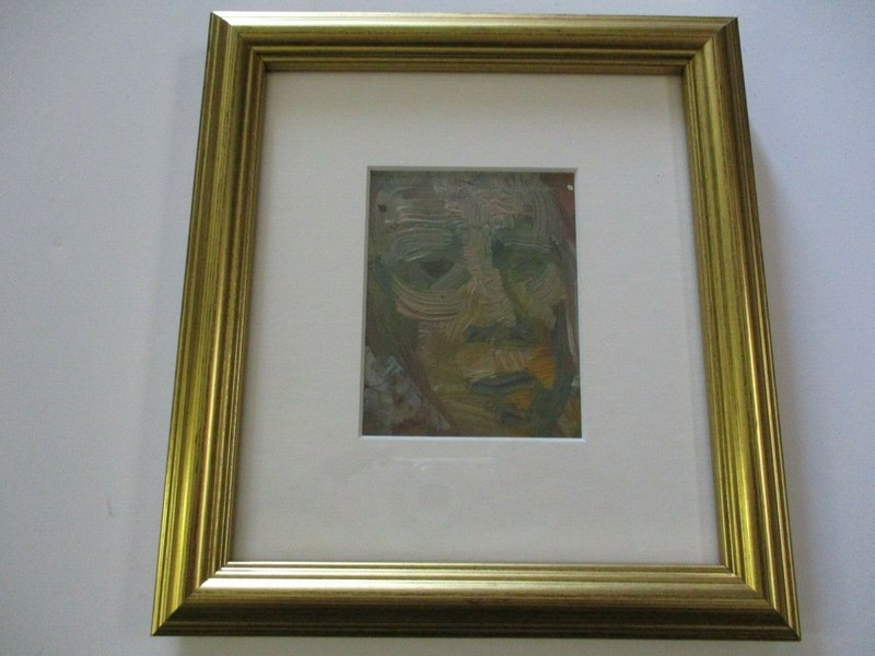 SMALL GEM OIL PAINTING WILLIAM DORSEY IMPRESSIONIST PORTRAIT FACE RARE LISTED