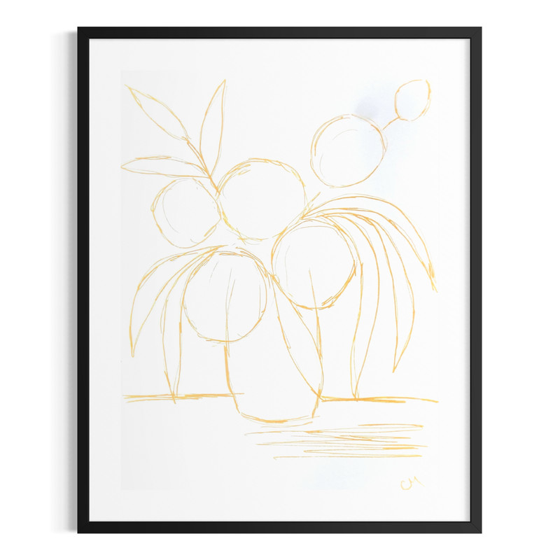 Original Abstract Floral 9×12 Painting Acrylic Flowers Minimalist Wall Art Paper