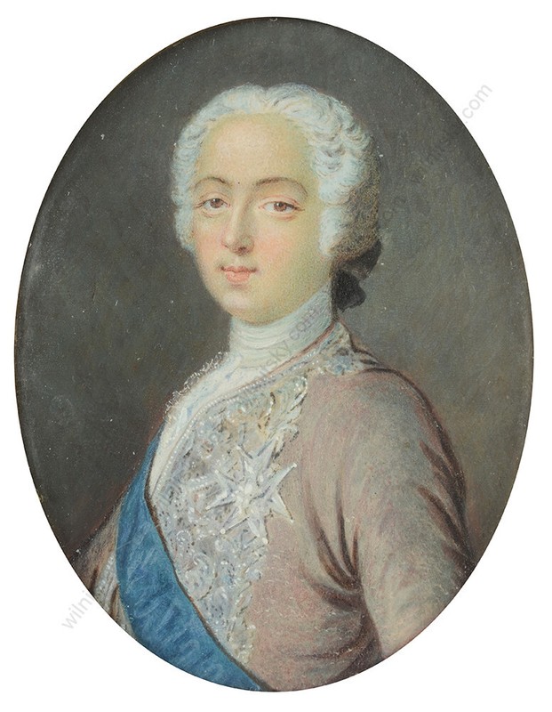 Jean-Baptiste Massé (1687-1787) "Early portrait of Louis XV", miniature, 1730/35 gallery