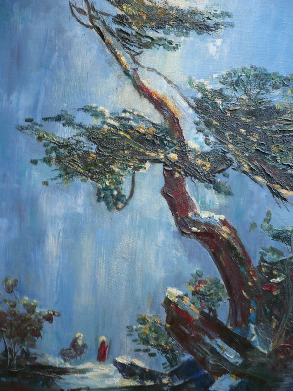 BEUKEMA, IMPRESSIONISM MODERN MODERNISM 1950s 50s OIL CHINESE ASIAN INFLUENCE gallery