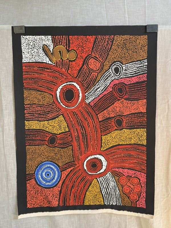 Clarise Tunkin APY artist 💕Aboriginal Art COA Supplied 96cm X 77cm, CT3012-B