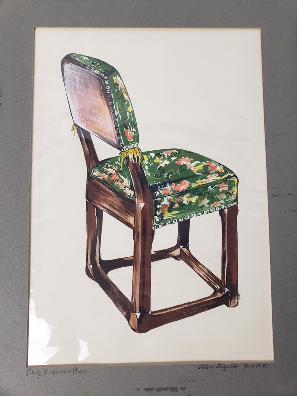 Allen Shapiro «A JAY Harry Chess» GAY EROTIC Cartoonist Early American Chair