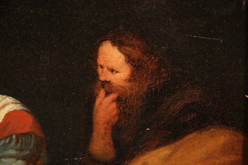 After Peter Paul Rubens Holy Family with Parror antique late18 Century painting gallery