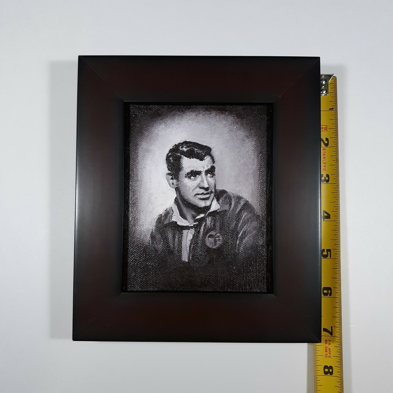 Cary Grant Film Art Painting 4 x 5 Acrylic on Canvas Movie Memorabilia Portrait gallery