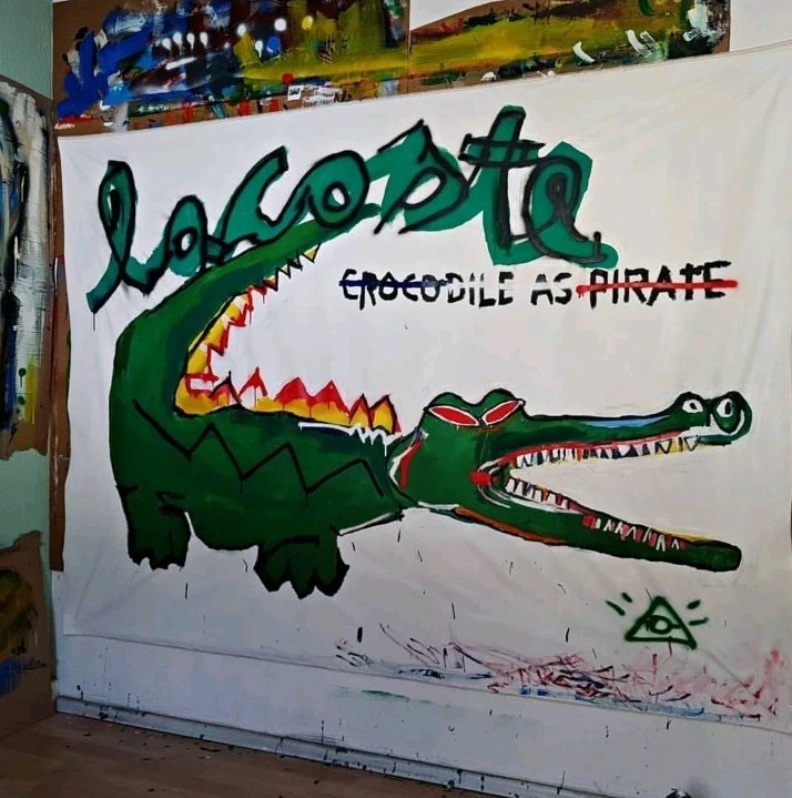 Painting Artist Manuel Mane | Crocodile | 150cm x 180cm | Large Format