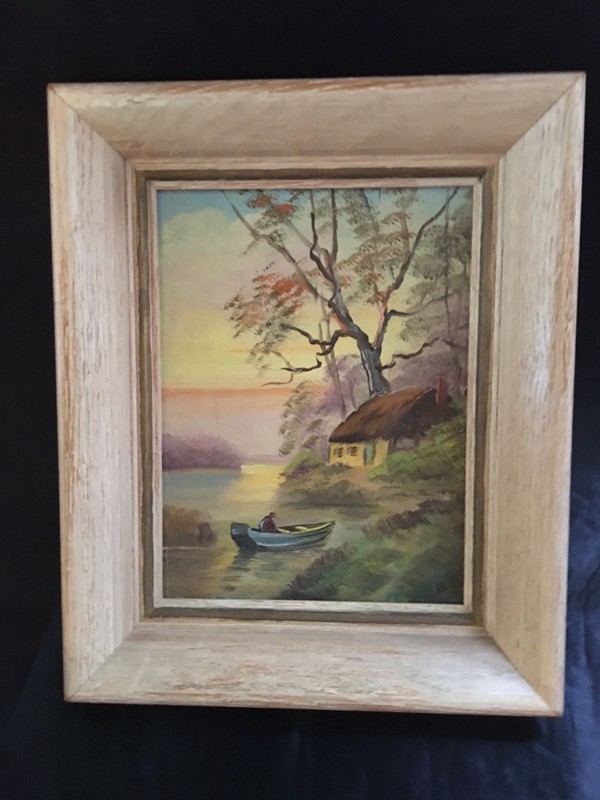Vintage Carl Roth Oil Painting.