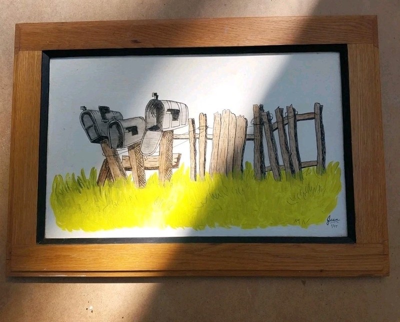 Vintage Painting On Board 16 X24