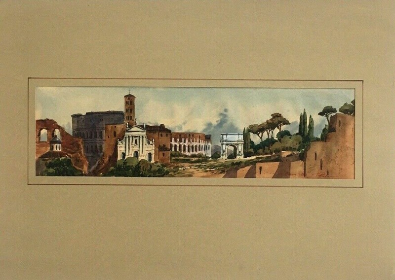 Original Watercolor «The Colosseum » (Rome.Italy)