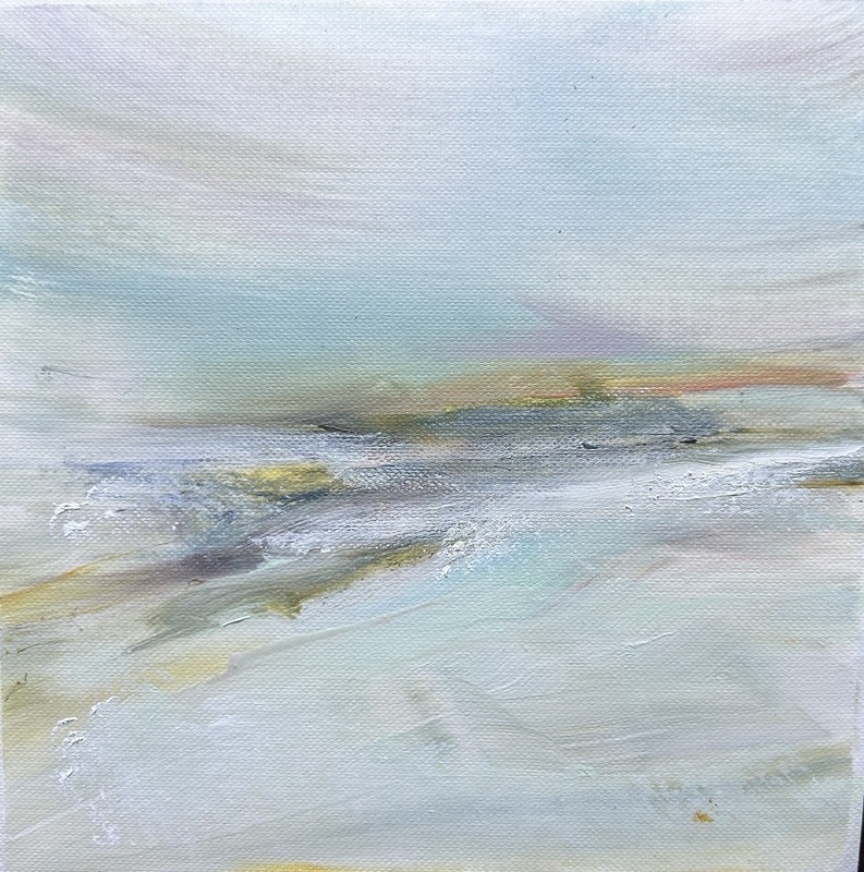 Original painting – COASTAL ESSENCE NO. 57 – abstract landscape on canvas paper