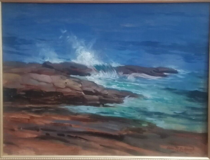 Listed Artist James Sulkowski (1951…) Oil Painting. Signed.