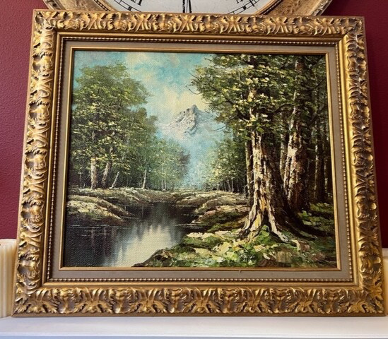 Emery Walton VTG Forest Landscape Oil Painting Canvas Signed 31″x27 LOCAL PICK-U